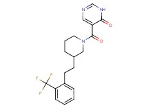 5-[(3-{2-[2-(trifluoromethyl)phenyl]ethyl}-1-piperidinyl)carbonyl]-4(3H)-pyrimidinone