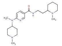 6-[methyl(1-methyl-4-piperidinyl)amino]-N-[2-(1-methyl-2-piperidinyl)ethyl]nicotinamide
