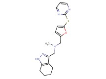 N-methyl-1-[5-(pyrimidin-2-ylthio)-2-furyl]-N-(4,5,6,7-tetrahydro-1H-indazol-3-ylmethyl)methanamine