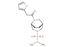 (1R*,5R*)-N,N-dimethyl-6-(2-thienylacetyl)-3,6-diazabicyclo[3.2.2]nonane-3-sulfonamide