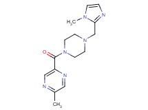 2-methyl-5-({4-[(1-methyl-1H-imidazol-2-yl)methyl]piperazin-1-yl}carbonyl)pyrazine