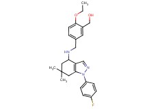 [2-ethoxy-5-({[1-(4-fluorophenyl)-6,6-dimethyl-4,5,6,7-tetrahydro-1H-indazol-4-yl]amino}methyl)phenyl]methanol