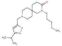 9-[(3-isopropylisoxazol-5-yl)methyl]-2-(3-methoxypropyl)-2,9-diazaspiro[5.5]undecan-3-one