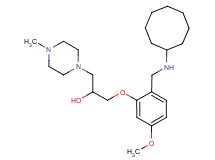 1-{2-[(cyclooctylamino)methyl]-5-methoxyphenoxy}-3-(4-methyl-1-piperazinyl)-2-propanol
