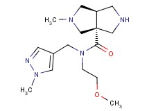 (3aR*,6aR*)-N-(2-methoxyethyl)-2-methyl-N-[(1-methyl-1H-pyrazol-4-yl)methyl]hexahydropyrrolo[3,4-c]pyrrole-3a(1H)-carboxamide