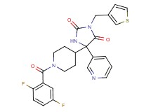 5-[1-(2,5-difluorobenzoyl)-4-piperidinyl]-5-(3-pyridinyl)-3-(3-thienylmethyl)-2,4-imidazolidinedione