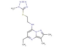 5-ethyl-2,3-dimethyl-N-{2-[(1-methyl-1H-tetrazol-5-yl)thio]ethyl}pyrazolo[1,5-a]pyrimidin-7-amine