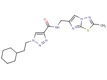 1-(2-cyclohexylethyl)-N-[(2-methylimidazo[2,1-b][1,3,4]thiadiazol-6-yl)methyl]-1H-1,2,3-triazole-4-carboxamide