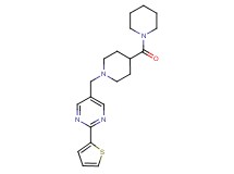 5-{[4-(1-piperidinylcarbonyl)-1-piperidinyl]methyl}-2-(2-thienyl)pyrimidine