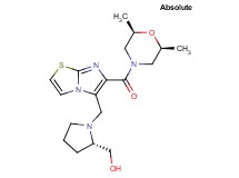 {(2S)-1-[(6-{[(2R,6S)-2,6-dimethyl-4-morpholinyl]carbonyl}imidazo[2,1-b][1,3]thiazol-5-yl)methyl]-2-pyrrolidinyl}methanol