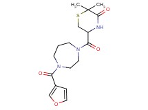 5-{[4-(3-furoyl)-1,4-diazepan-1-yl]carbonyl}-2,2-dimethylthiomorpholin-3-one