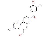 4-{[(3R*,4S*)-3-(3-hydroxypropyl)-4-(4-methylpiperazin-1-yl)piperidin-1-yl]carbonyl}-2-methylphenol
