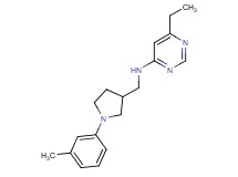 6-ethyl-N-{[1-(3-methylphenyl)pyrrolidin-3-yl]methyl}pyrimidin-4-amine