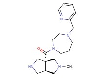 rel-(3aR,6aR)-2-methyl-3a-{[4-(2-pyridinylmethyl)-1,4-diazepan-1-yl]carbonyl}octahydropyrrolo[3,4-c]pyrrole dihydrochloride
