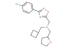 1-[3-(4-chlorophenyl)-1,2,4-oxadiazol-5-yl]-N-(cyclobutylmethyl)-N-(tetrahydro-2-furanylmethyl)methanamine
