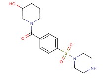 1-[4-(1-piperazinylsulfonyl)benzoyl]-3-piperidinol hydrochloride