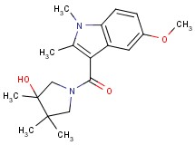 1-[(5-methoxy-1,2-dimethyl-1H-indol-3-yl)carbonyl]-3,4,4-trimethylpyrrolidin-3-ol