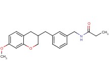 N-{3-[(7-methoxy-3,4-dihydro-2H-chromen-3-yl)methyl]benzyl}propanamide
