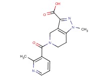 1-methyl-5-[(2-methylpyridin-3-yl)carbonyl]-4,5,6,7-tetrahydro-1H-pyrazolo[4,3-c]pyridine-3-carboxylic acid