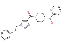(1-{[1-(2-phenylethyl)-1H-1,2,3-triazol-4-yl]carbonyl}-4-piperidinyl)(2-pyridinyl)methanol