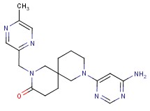 8-(6-amino-4-pyrimidinyl)-2-[(5-methyl-2-pyrazinyl)methyl]-2,8-diazaspiro[5.5]undecan-3-one