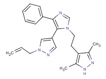 4-{2-[5-(1-allyl-1H-pyrazol-4-yl)-4-phenyl-1H-imidazol-1-yl]ethyl}-3,5-dimethyl-1H-pyrazole