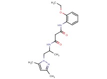 N-[2-(3,5-dimethyl-1H-pyrazol-1-yl)-1-methylethyl]-N'-(2-ethoxyphenyl)malonamide