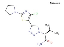 (2S)-2-[4-(4-chloro-2-pyrrolidin-1-yl-1,3-thiazol-5-yl)-1H-1,2,3-triazol-1-yl]-3-methylbutanamide