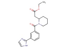 ethyl {1-[3-(1H-imidazol-2-yl)benzoyl]-2-piperidinyl}acetate