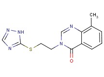8-methyl-3-[2-(1H-1,2,4-triazol-5-ylthio)ethyl]quinazolin-4(3H)-one