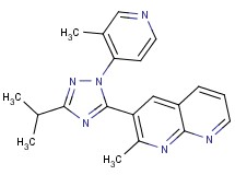 3-[3-isopropyl-1-(3-methylpyridin-4-yl)-1H-1,2,4-triazol-5-yl]-2-methyl-1,8-naphthyridine