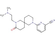 6-{8-[2-(dimethylamino)ethyl]-9-oxo-2,8-diazaspiro[5.5]undec-2-yl}-2-pyridinecarbonitrile