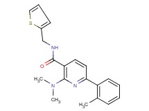 2-(dimethylamino)-6-(2-methylphenyl)-N-(2-thienylmethyl)nicotinamide