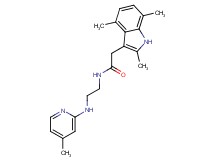 N-{2-[(4-methyl-2-pyridinyl)amino]ethyl}-2-(2,4,7-trimethyl-1H-indol-3-yl)acetamide