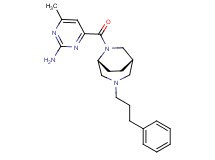 4-methyl-6-{[(1S*,5R*)-3-(3-phenylpropyl)-3,6-diazabicyclo[3.2.2]non-6-yl]carbonyl}pyrimidin-2-amine