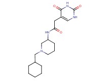 N-[1-(cyclohexylmethyl)-3-piperidinyl]-2-(2,4-dioxo-1,2,3,4-tetrahydro-5-pyrimidinyl)acetamide