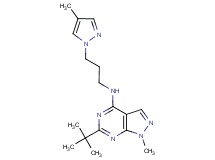 6-tert-butyl-1-methyl-N-[3-(4-methyl-1H-pyrazol-1-yl)propyl]-1H-pyrazolo[3,4-d]pyrimidin-4-amine