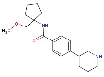 N-[1-(methoxymethyl)cyclopentyl]-4-piperidin-3-ylbenzamide