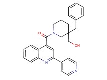 (3-benzyl-1-{[2-(4-pyridinyl)-4-quinolinyl]carbonyl}-3-piperidinyl)methanol