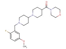 1'-(2-fluoro-5-methoxybenzyl)-4-(4-morpholinylcarbonyl)-1,4'-bipiperidine