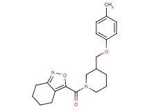 3-({3-[(4-methylphenoxy)methyl]piperidin-1-yl}carbonyl)-4,5,6,7-tetrahydro-2,1-benzisoxazole