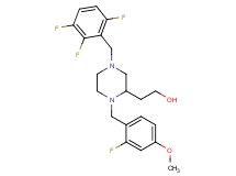 2-[1-(2-fluoro-4-methoxybenzyl)-4-(2,3,6-trifluorobenzyl)-2-piperazinyl]ethanol