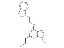N-[2-(2,3-dihydro-1H-indol-1-yl)ethyl]-1-methyl-6-propyl-1H-pyrazolo[3,4-d]pyrimidin-4-amine