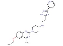 1-(6-ethoxy-4-methyl-2-quinazolinyl)-N-{2-[3-(3-pyridinyl)-1H-1,2,4-triazol-5-yl]ethyl}-4-piperidinamine