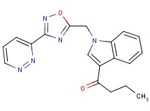 1-(1-{[3-(3-pyridazinyl)-1,2,4-oxadiazol-5-yl]methyl}-1H-indol-3-yl)-1-butanone