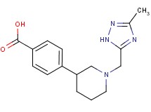 4-{1-[(3-methyl-1H-1,2,4-triazol-5-yl)methyl]piperidin-3-yl}benzoic acid
