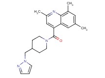 2,6,8-trimethyl-4-{[4-(1H-pyrazol-1-ylmethyl)-1-piperidinyl]carbonyl}quinoline