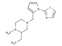 2-ethyl-1-methyl-4-{[1-(1,3-thiazol-2-yl)-1H-pyrrol-2-yl]methyl}piperazine bis(trifluoroacetate)