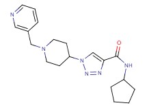 N-cyclopentyl-1-[1-(3-pyridinylmethyl)-4-piperidinyl]-1H-1,2,3-triazole-4-carboxamide
