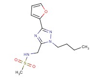 N-{[1-butyl-3-(2-furyl)-1H-1,2,4-triazol-5-yl]methyl}methanesulfonamide